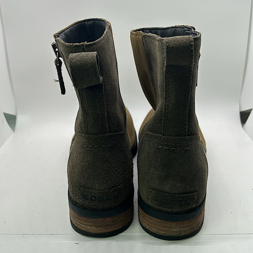 Sorel Dark Brown Leather/Suede Chukka Boots Booties Shoes **Size 11** 🌸🌸 - Picture 5 of 8